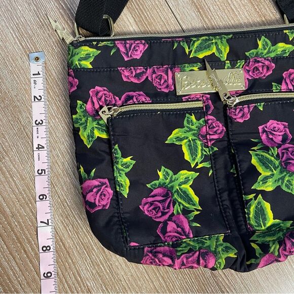 Betseyville Betsey Johnson Floral Crossbody Bag with Purple Roses - Picture 9 of 11